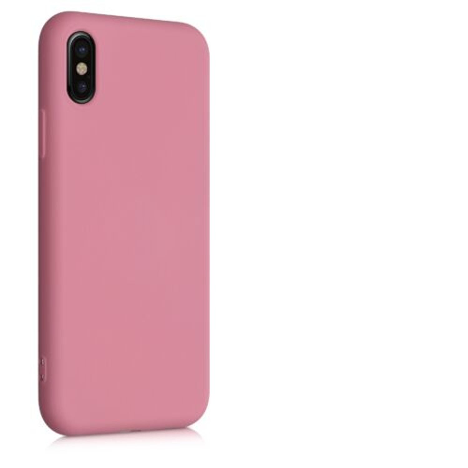 Husa pentru Apple iPhone X/iPhone XS, Silicon, Roz, 49982.212 fotografia produsului
