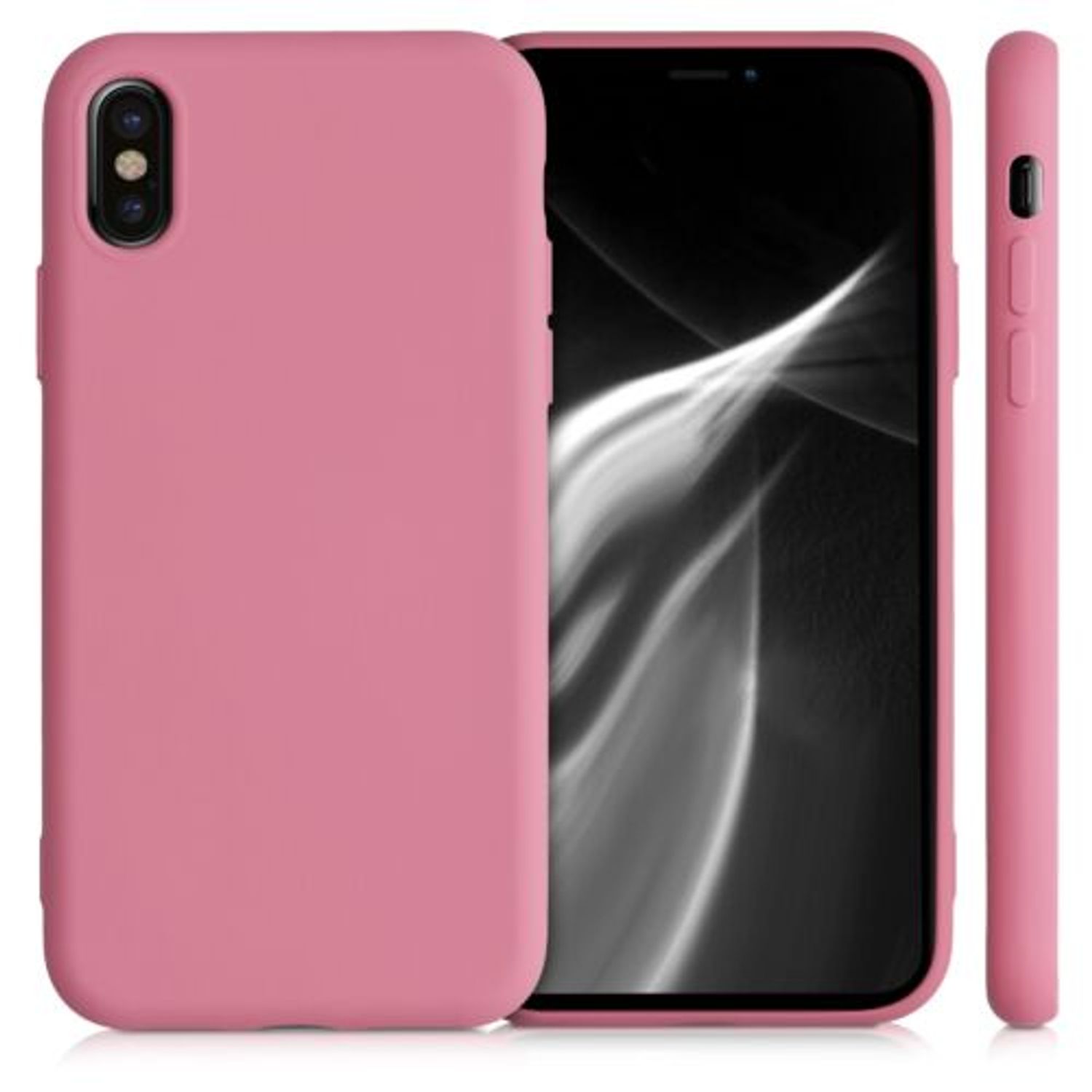 Husa pentru Apple iPhone X/iPhone XS, Silicon, Roz, 49982.212 fotografia produsului View 8 L
