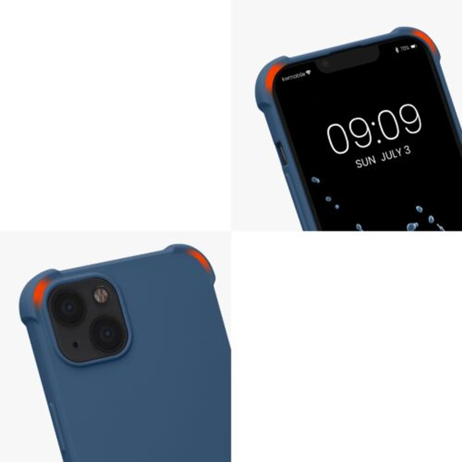 Husa Kwmobile pentru Apple iPhone 13, Silicon, Albastru, 55950.17 fotografia produsului View 8 L