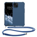 Husa Kwmobile pentru Apple iPhone 13, Silicon, Albastru, 55950.17 fotografia produsului