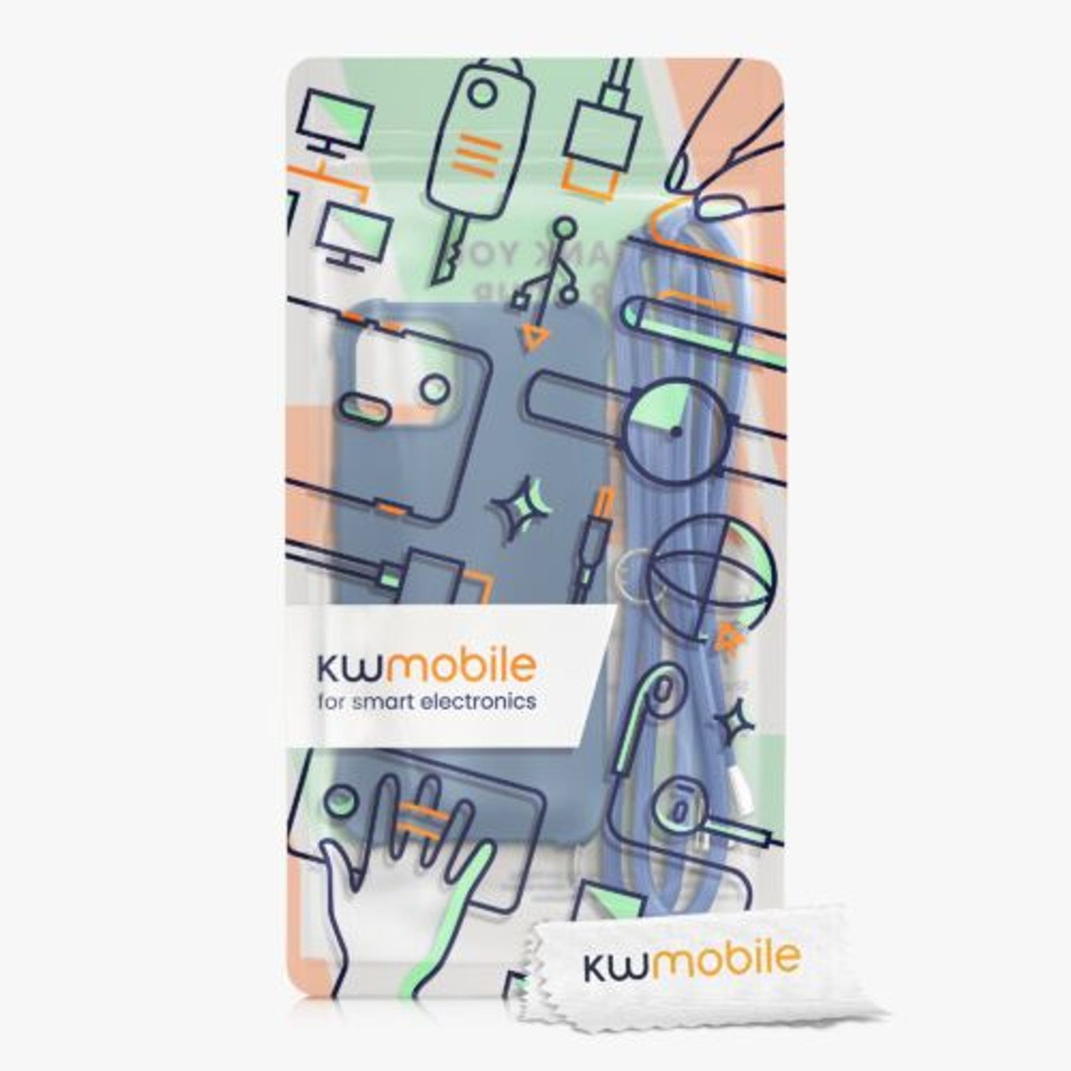 Husa Kwmobile pentru Apple iPhone 13, Silicon, Albastru, 55950.17 fotografia produsului View 7 L