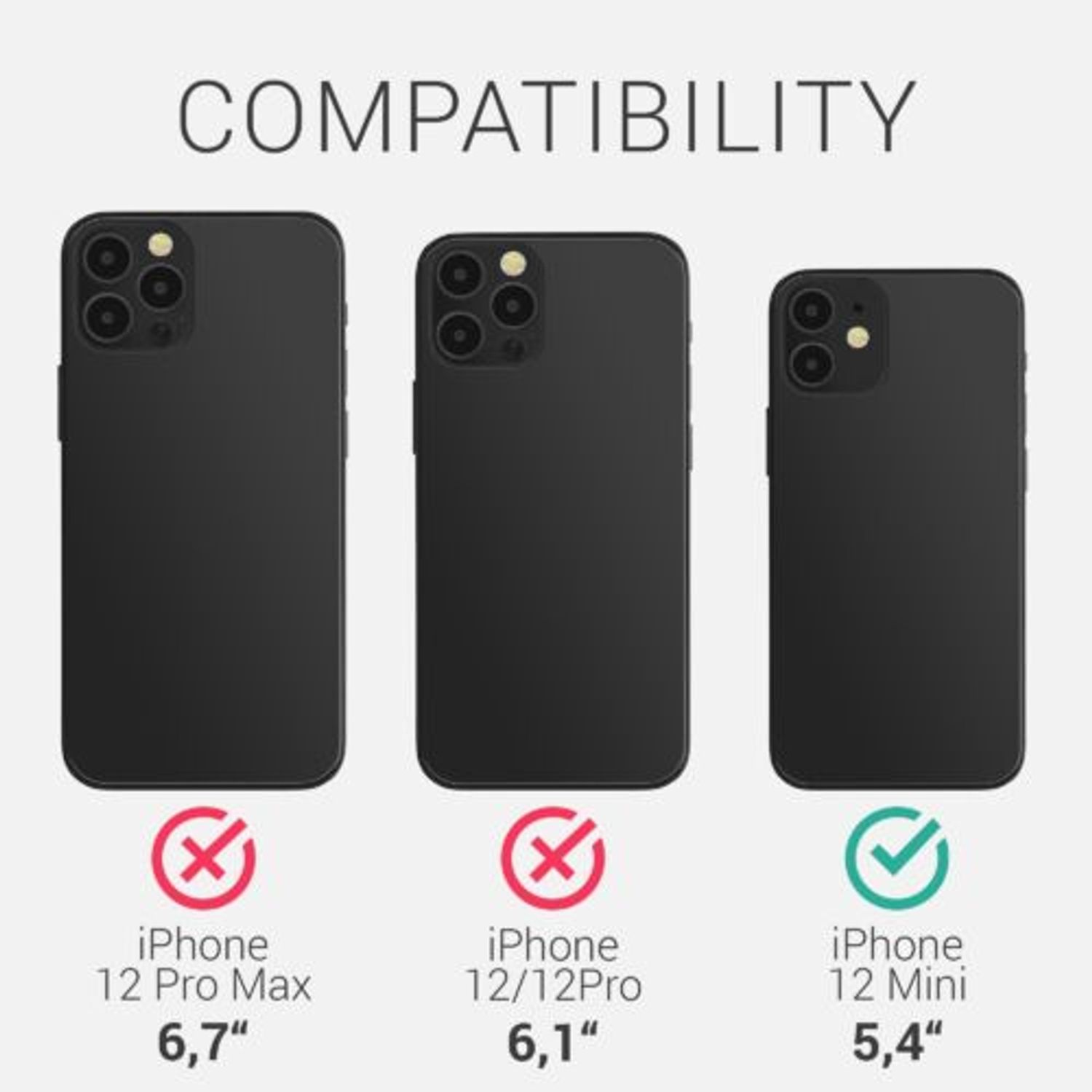 Husa Kwmobile pentru Apple iPhone 12 Mini, Piele ecologica, Multicolor, 58523.01 fotografia produsului View 4 L