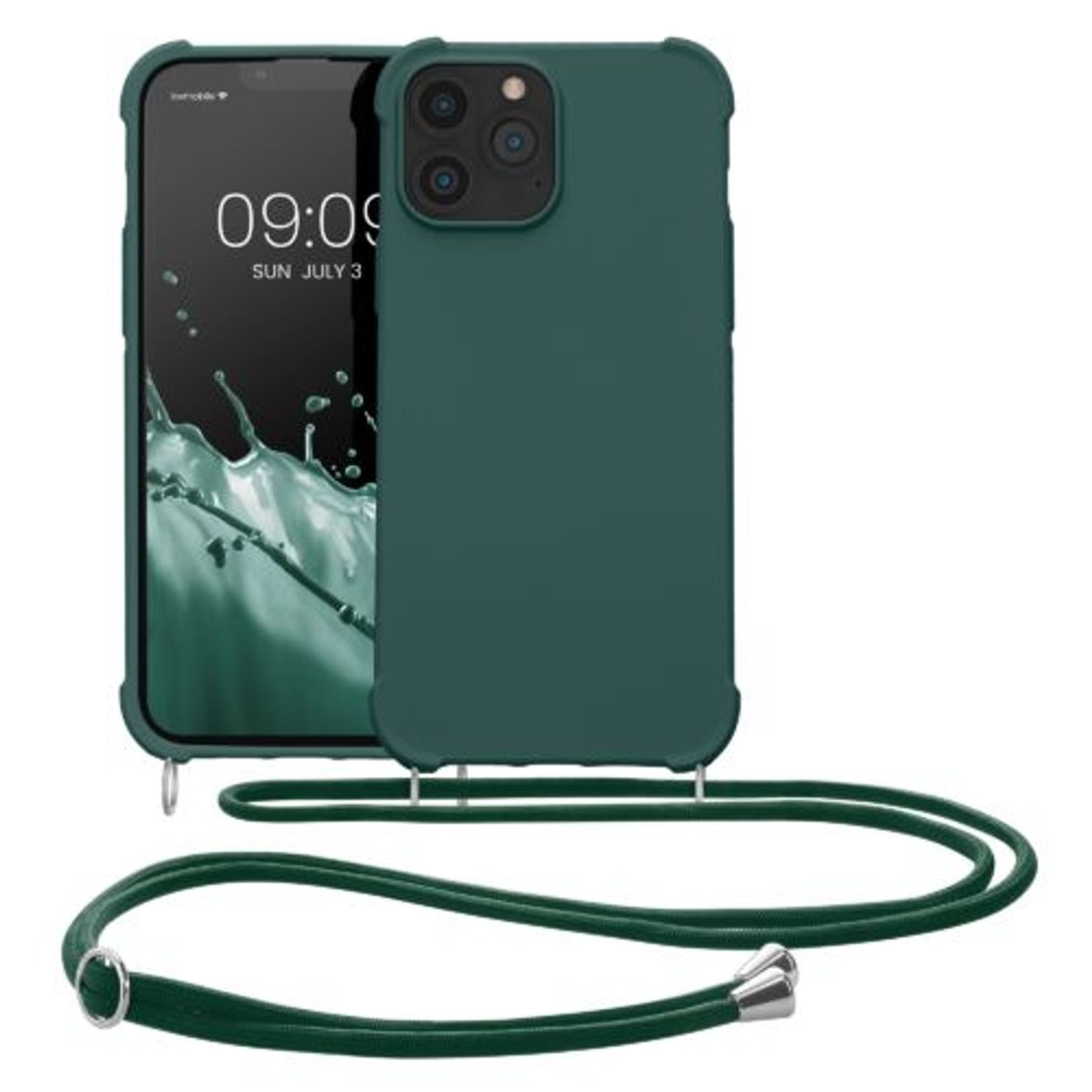 Husa Kwmobile pentru Apple iPhone 13 Pro Max, Silicon, Verde, 55977.80 fotografia produsului