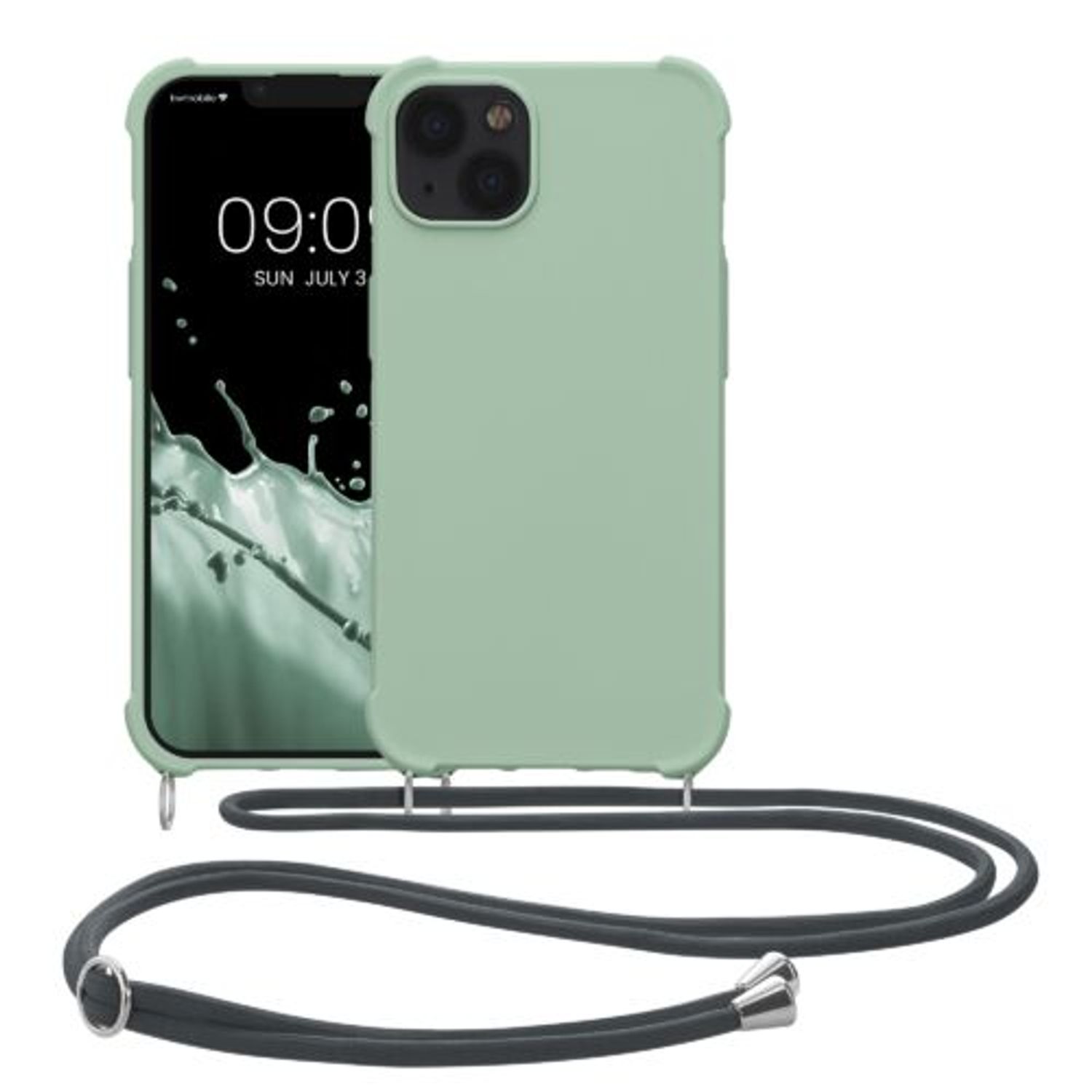 Husa Kwmobile pentru Apple iPhone 13, Silicon, Verde, 55950.172 fotografia produsului