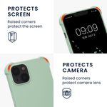 Husa Kwmobile pentru Apple iPhone 13, Silicon, Verde, 55950.172 fotografia produsului View 3 S