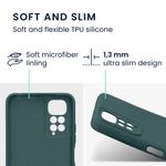 Husa Kwmobile pentru Xiaomi Redmi Note 11/Redmi Note 11s, Silicon, Verde, 57918.169 fotografia produsului View 2 S