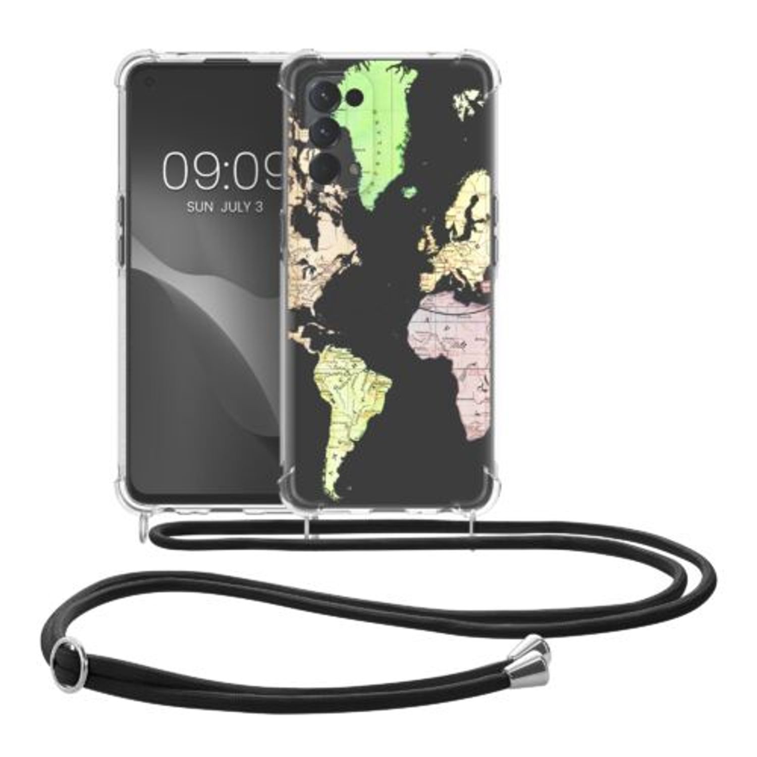 Husa Kwmobile pentru OPPO Find X3 Lite, Silicon, Multicolor, 58583.02 fotografia produsului