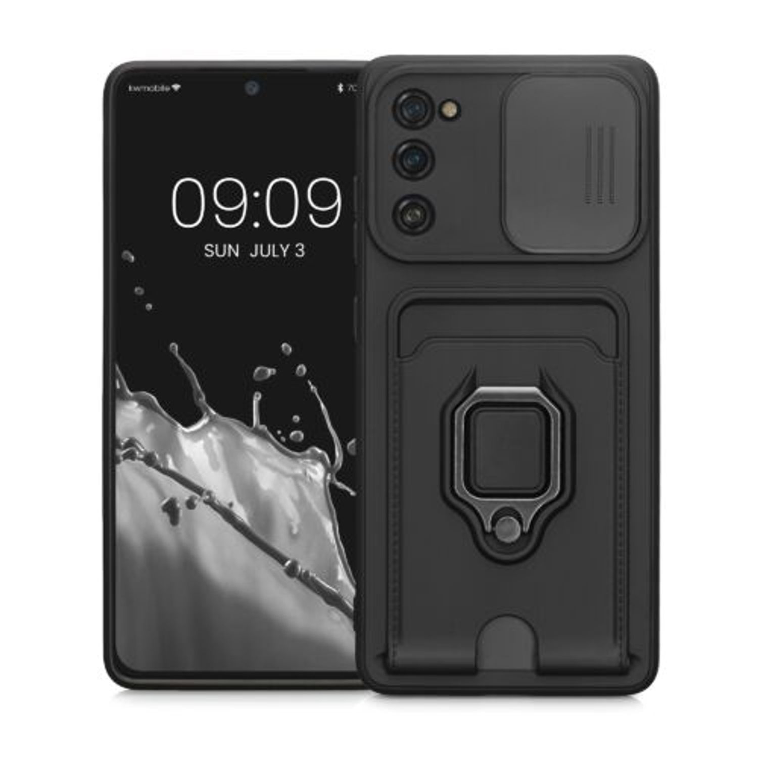 Husa Kwmobile pentru Samsung Galaxy S20 FE, Silicon, Negru, 58569.01 fotografia produsului