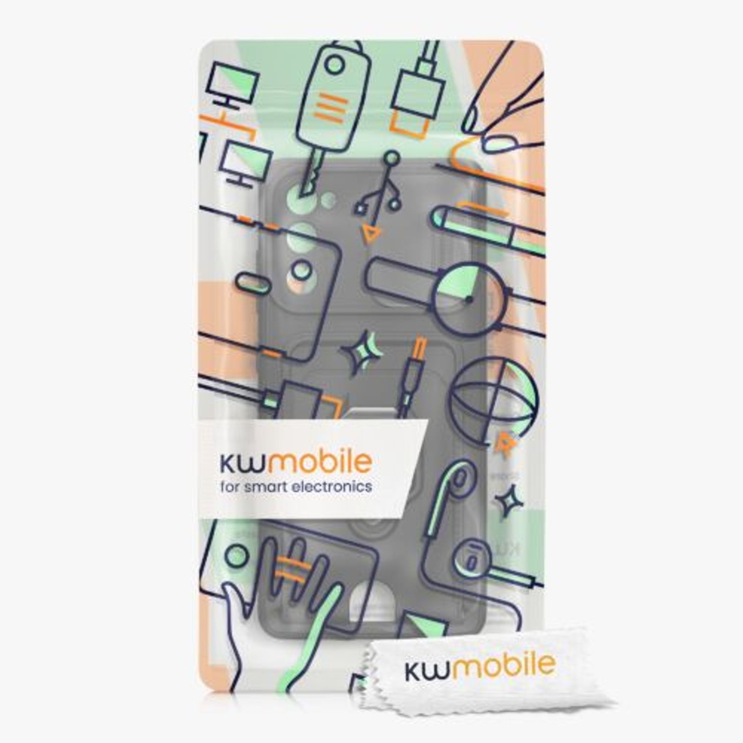 Husa Kwmobile pentru Samsung Galaxy S20 FE, Silicon, Negru, 58569.01 fotografia produsului View 8 L