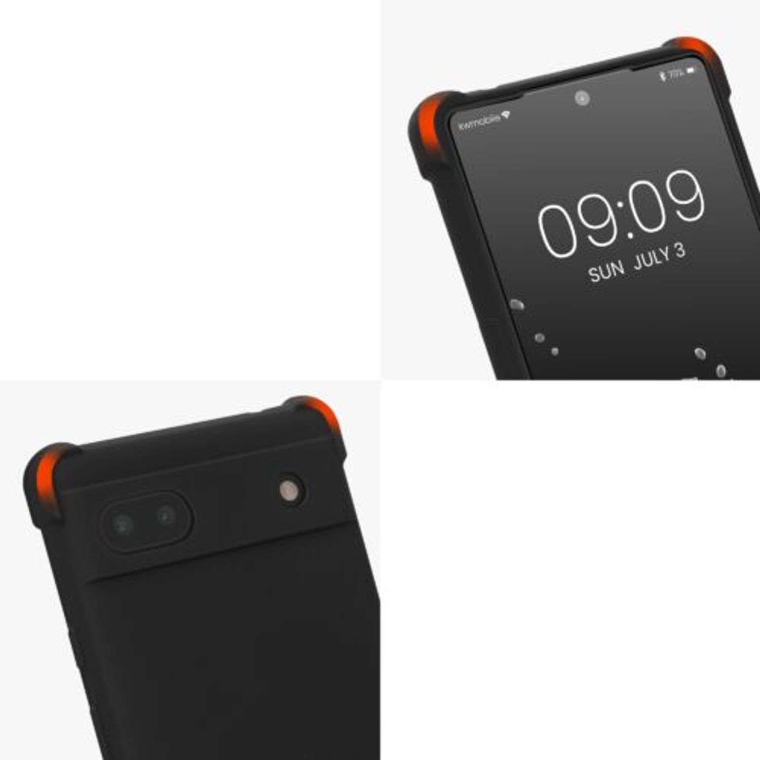 Husa Kwmobile pentru Google Pixel 6a, Silicon, Negru, 58567.01 fotografia produsului View 8 L