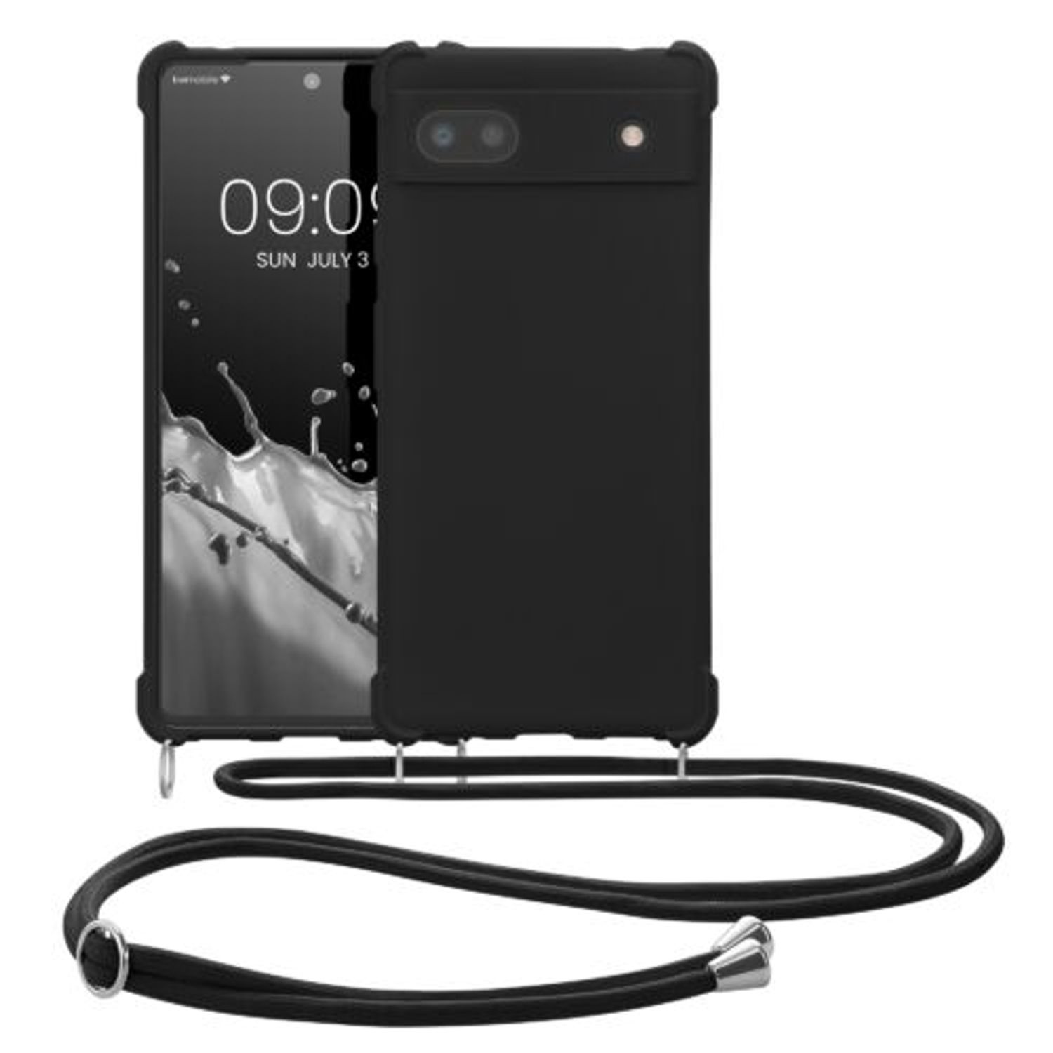 Husa Kwmobile pentru Google Pixel 6a, Silicon, Negru, 58567.01 fotografia produsului