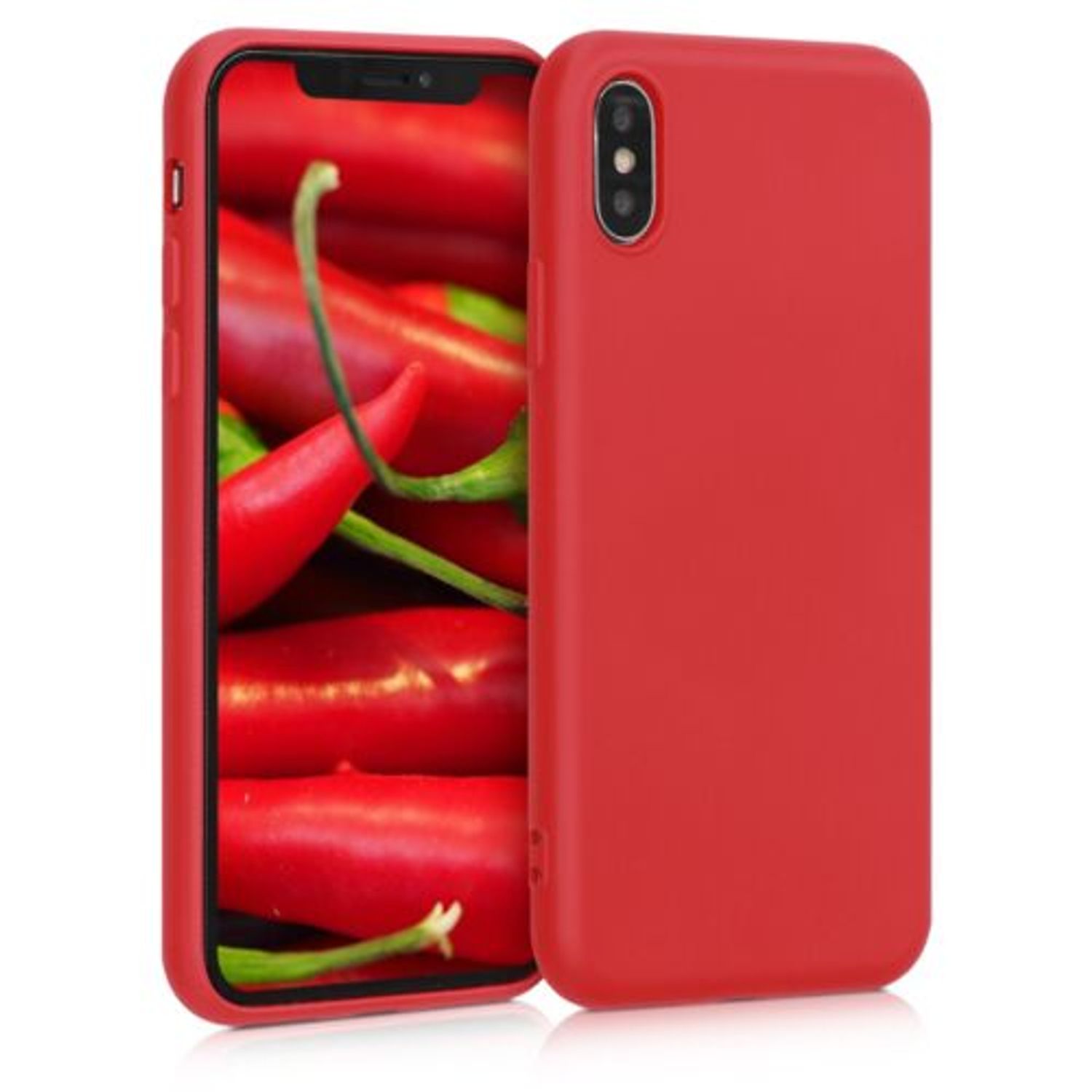 Husa pentru Apple iPhone X/iPhone XS, Silicon, Rosu, 49982.51 fotografia produsului