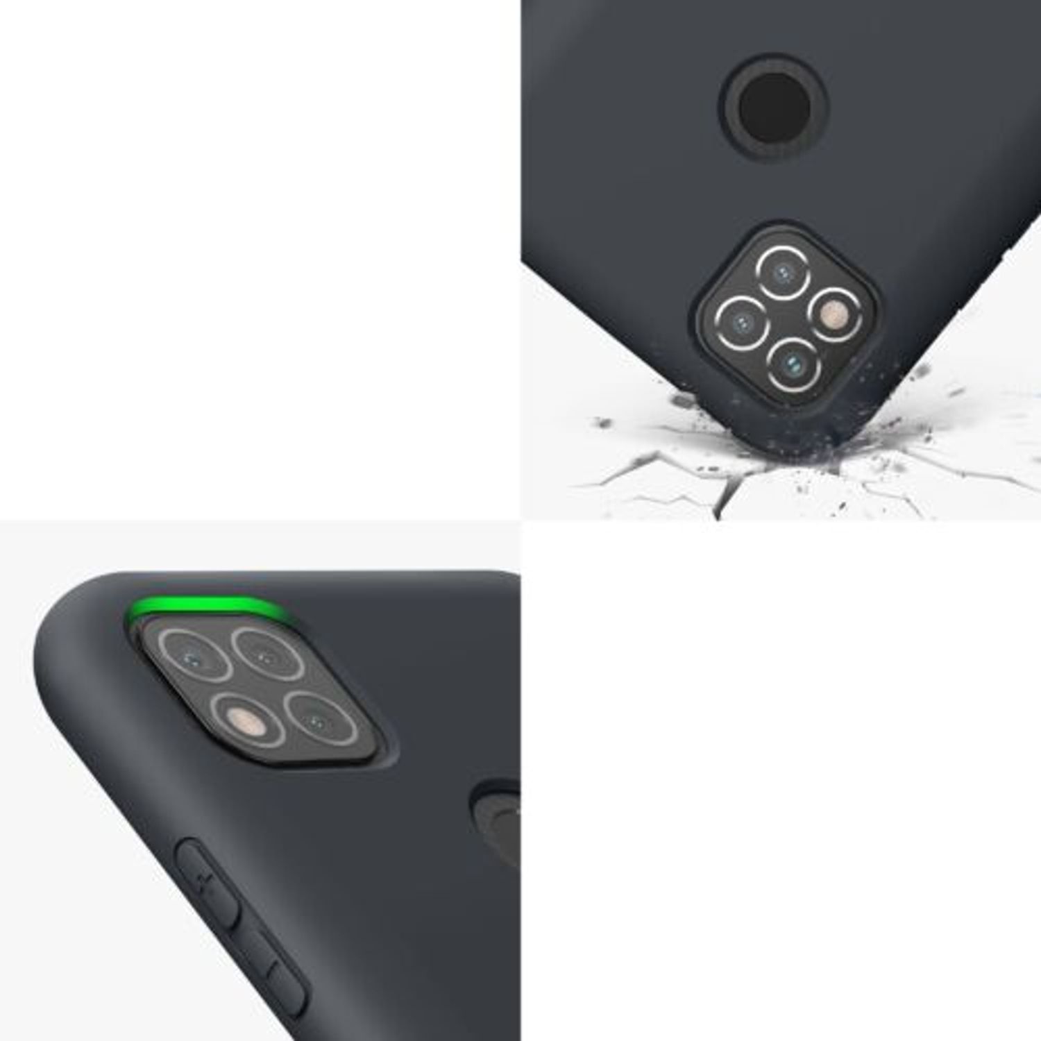 Husa Kwmobile pentru Xiaomi Redmi 9C, Silicon, Negru, 56565.47 fotografia produsului View 7 L