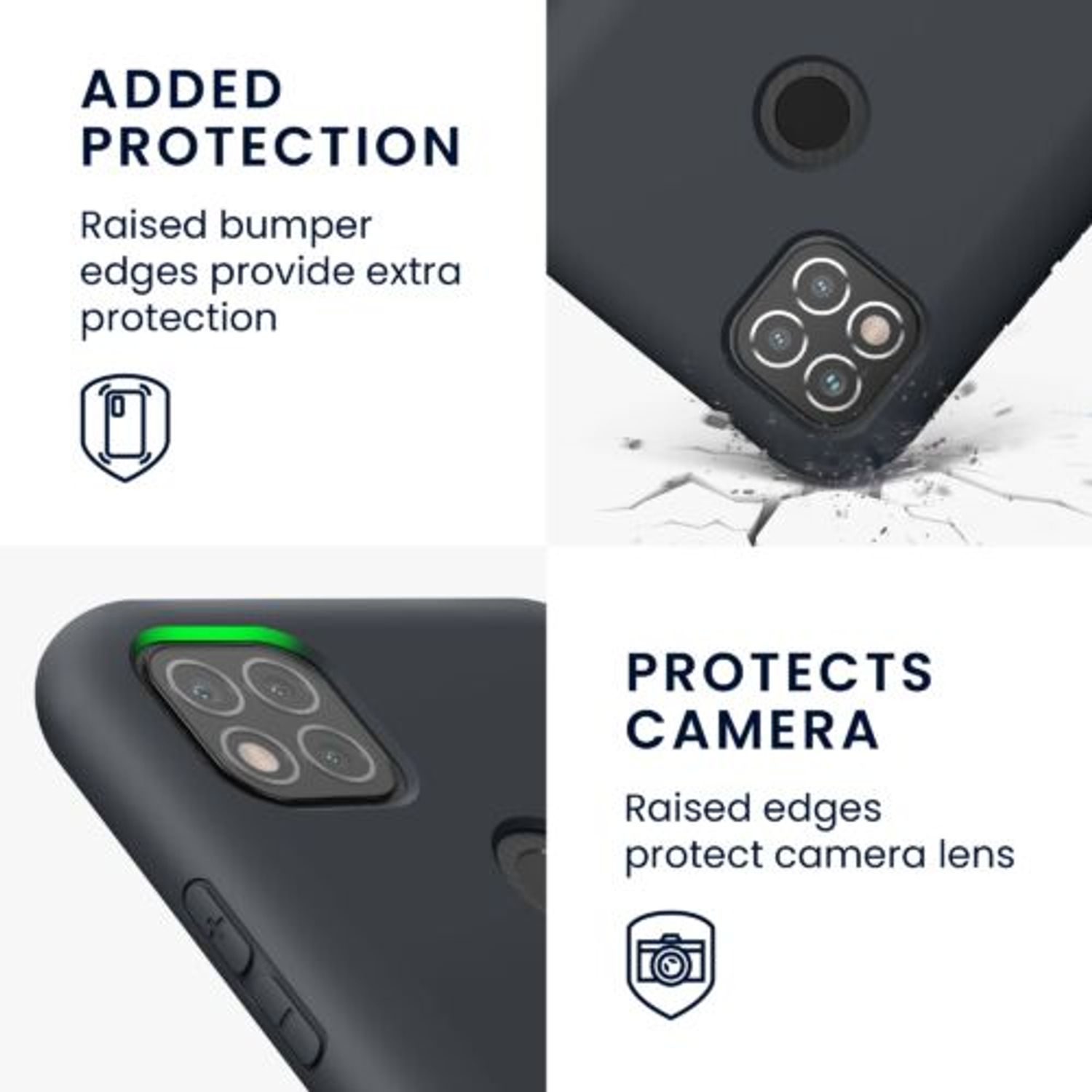 Husa Kwmobile pentru Xiaomi Redmi 9C, Silicon, Negru, 56565.47 fotografia produsului View 3 L
