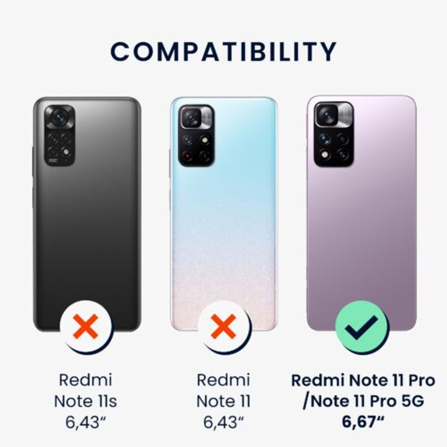 Husa Kwmobile pentru Xiaomi Redmi Note 11 Pro/Redmi Note 11 Pro 5G, Silicon, Albastru, 57369.228 fotografia produsului View 5 L