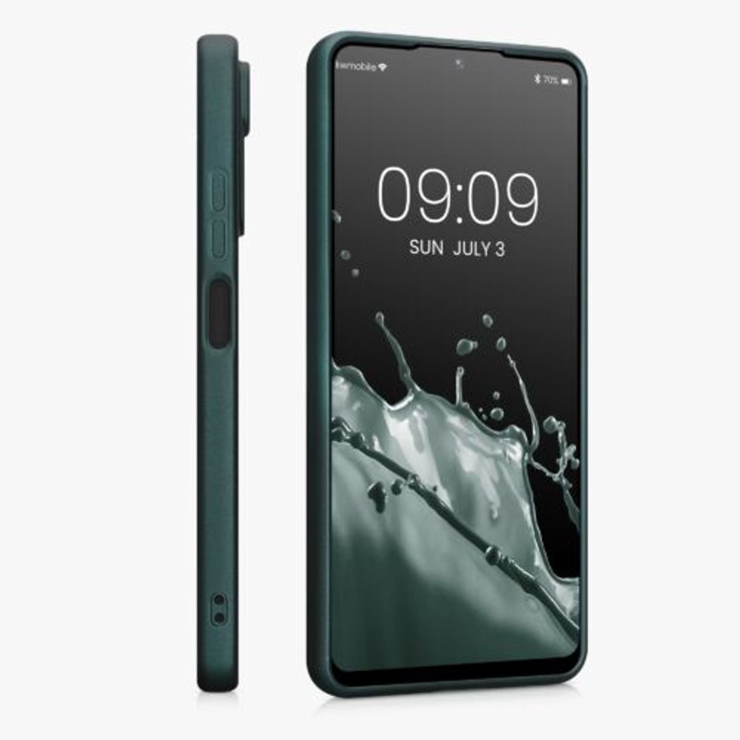 Husa Kwmobile pentru Xiaomi Redmi Note 11 Pro/Redmi Note 11 Pro 5G, Silicon, Verde, 58650.14 fotografia produsului View 4 L