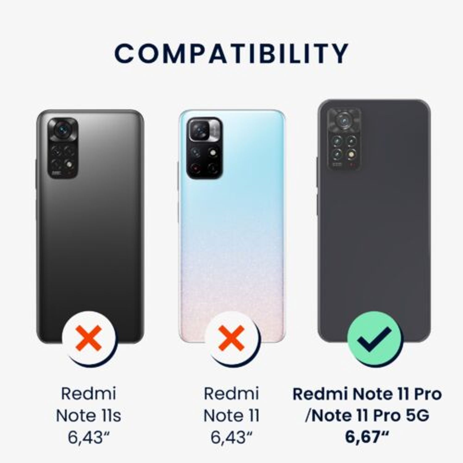 Husa Kwmobile pentru Xiaomi Redmi Note 11 Pro/Redmi Note 11 Pro 5G, Silicon, Verde, 58650.14 fotografia produsului View 5 L