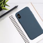 Husa pentru Apple iPhone X/iPhone XS, Silicon, Albastru, 49982.202 fotografia produsului View 3 S