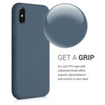 Husa pentru Apple iPhone X/iPhone XS, Silicon, Albastru, 49982.202 fotografia produsului View 5 S