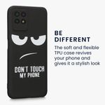 Husa Kwmobile pentru Realme 8i, Silicon, Negru/Alb, 58696.01 fotografia produsului View 3 S