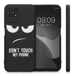 Husa Kwmobile pentru Realme 8i, Silicon, Negru/Alb, 58696.01 fotografia produsului