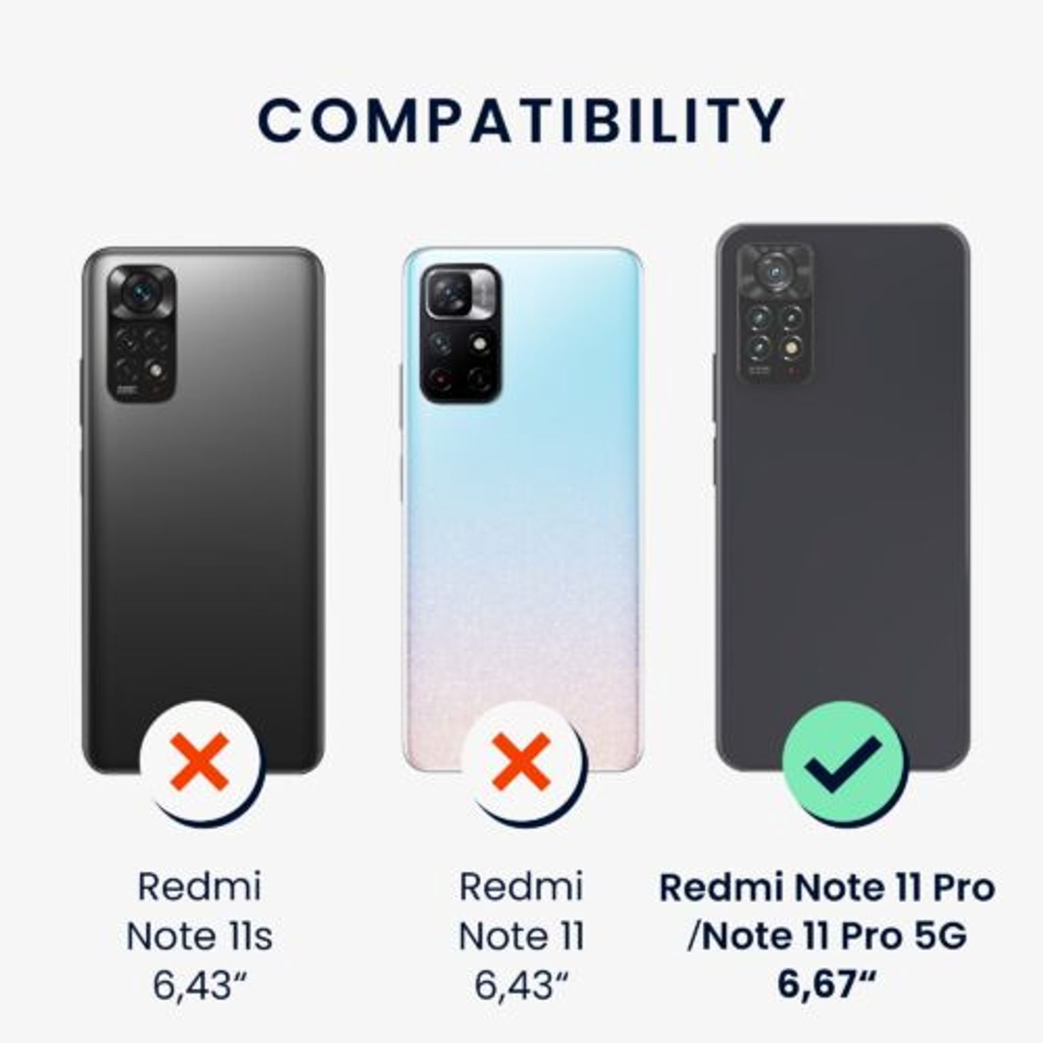 Husa Kwmobile pentru Xiaomi Redmi Note 11 Pro/Redmi Note 11 Pro 5G, Silicon, Roz, 57373.77 fotografia produsului View 5 L