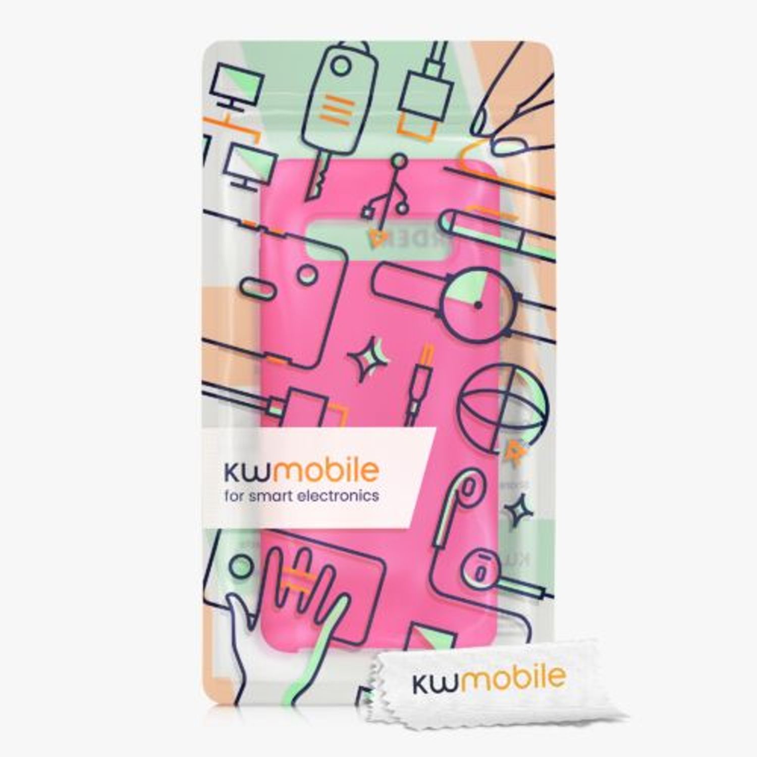 Husa Kwmobile pentru Samsung Galaxy S10, Silicon, Roz, 47732.77 fotografia produsului View 7 L