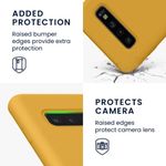 Husa Kwmobile pentru Samsung Galaxy S10, Silicon, Galben, 47732.191 fotografia produsului View 3 S
