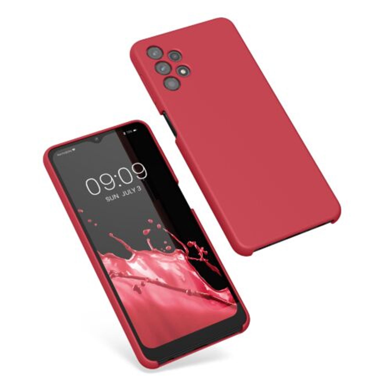 Husa Kwmobile pentru Samsung Galaxy A32 5G, Silicon, Rosu, 54336.208 fotografia produsului