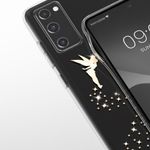 Husa Kwmobile pentru Samsung Galaxy S20 FE, Silicon, Transparent/Auriu, 53606.03 fotografia produsului View 9 S