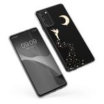 Husa Kwmobile pentru Samsung Galaxy S20 FE, Silicon, Transparent/Auriu, 53606.03 fotografia produsului