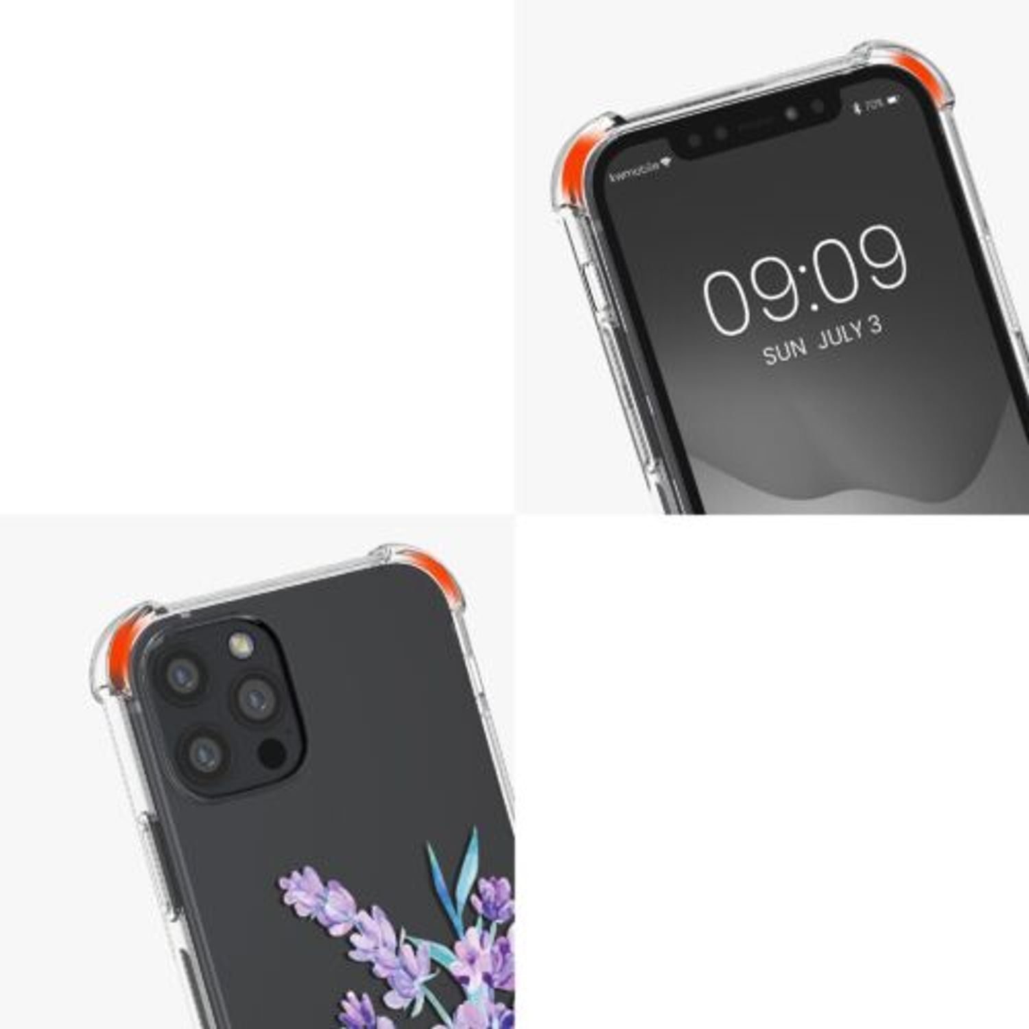 Husa Kwmobile pentru Apple iPhone 12/iPhone 12 Pro, Silicon, Multicolor, 54084.08 fotografia produsului View 6 L