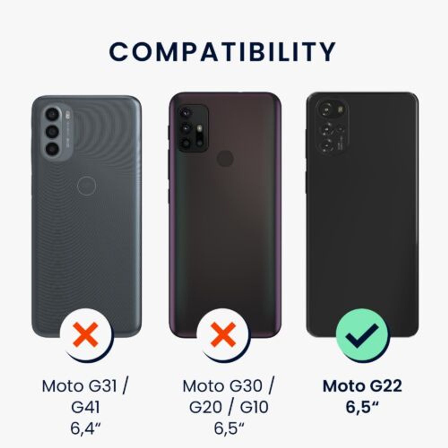 Husa Kwmobile pentru Motorola Moto G22, Silicon, Multicolor, 58820.01 fotografia produsului View 5 L
