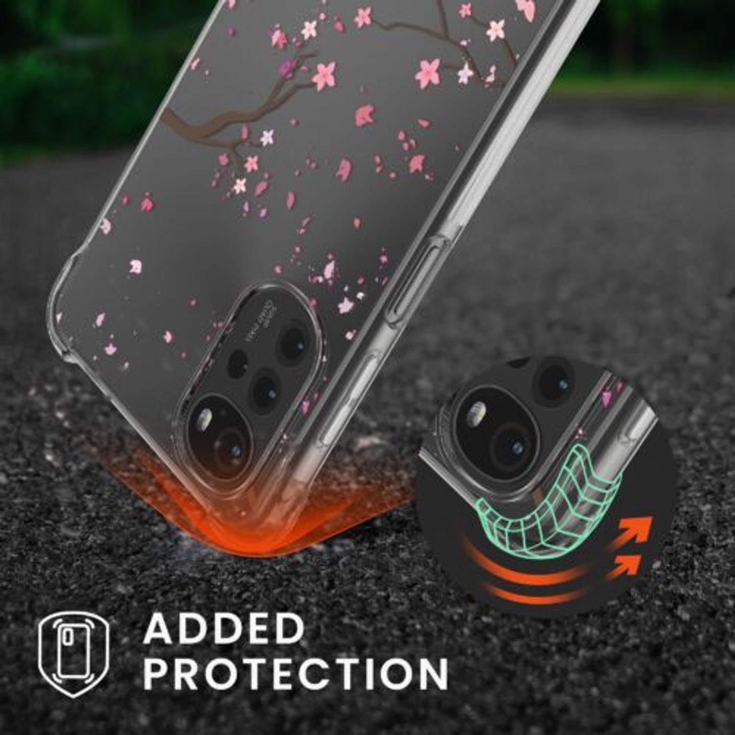 Husa Kwmobile pentru Motorola Moto G22, Silicon, Multicolor, 58820.01 fotografia produsului View 2 L