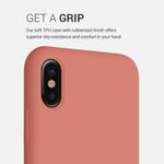 Husa pentru iPhone X/iPhone XS, Silicon, Rose Gold, 42495.215 fotografia produsului View 4 S