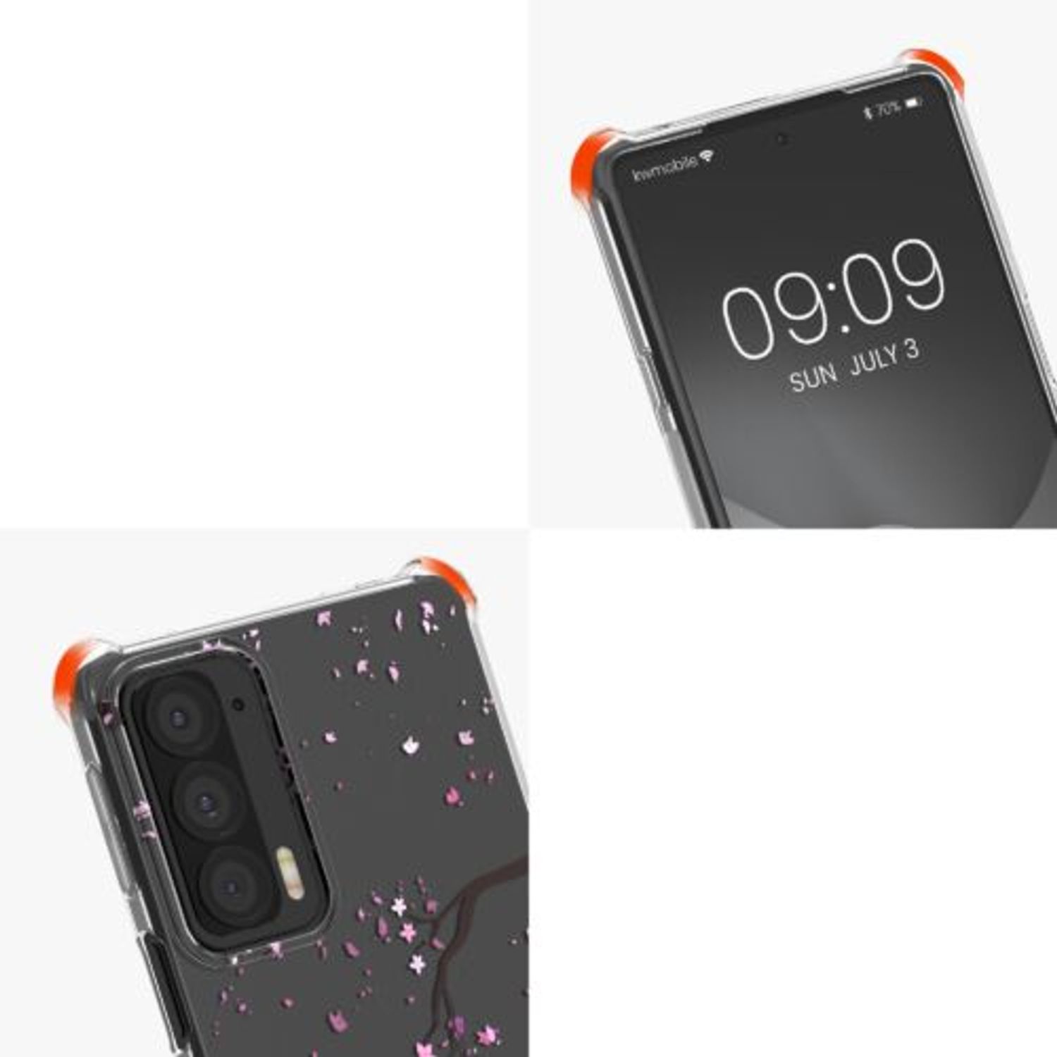 Husa Kwmobile pentru Motorola Edge 20, Silicon, Multicolor, 58817.02 fotografia produsului View 8 L