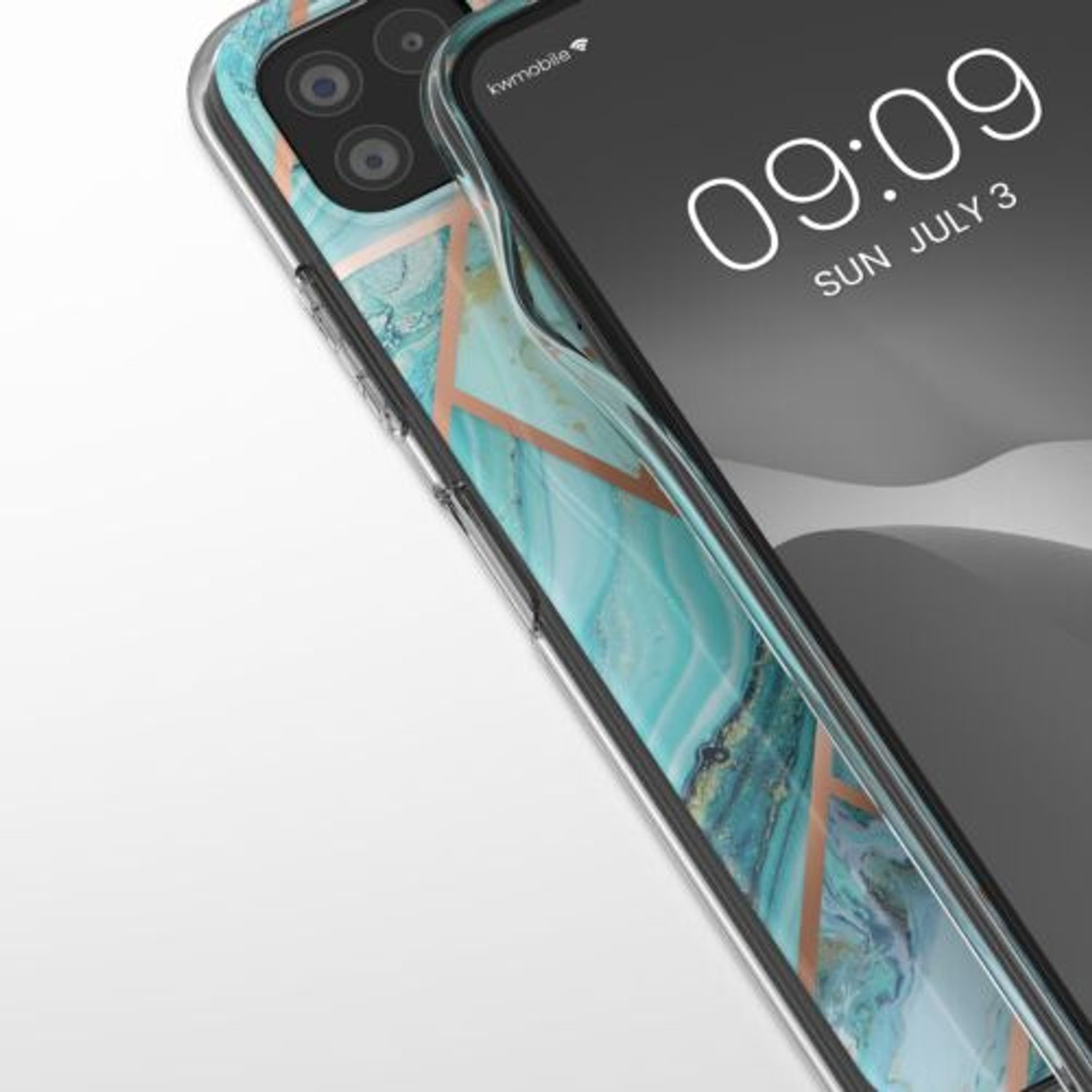 Husa Kwmobile pentru Samsung Galaxy A22 5G, Silicon, Multicolor, 58845.01 fotografia produsului View 9 L