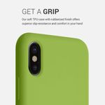 Husa pentru iPhone X/iPhone XS, Silicon, Verde, 42495.220 fotografia produsului View 4 S