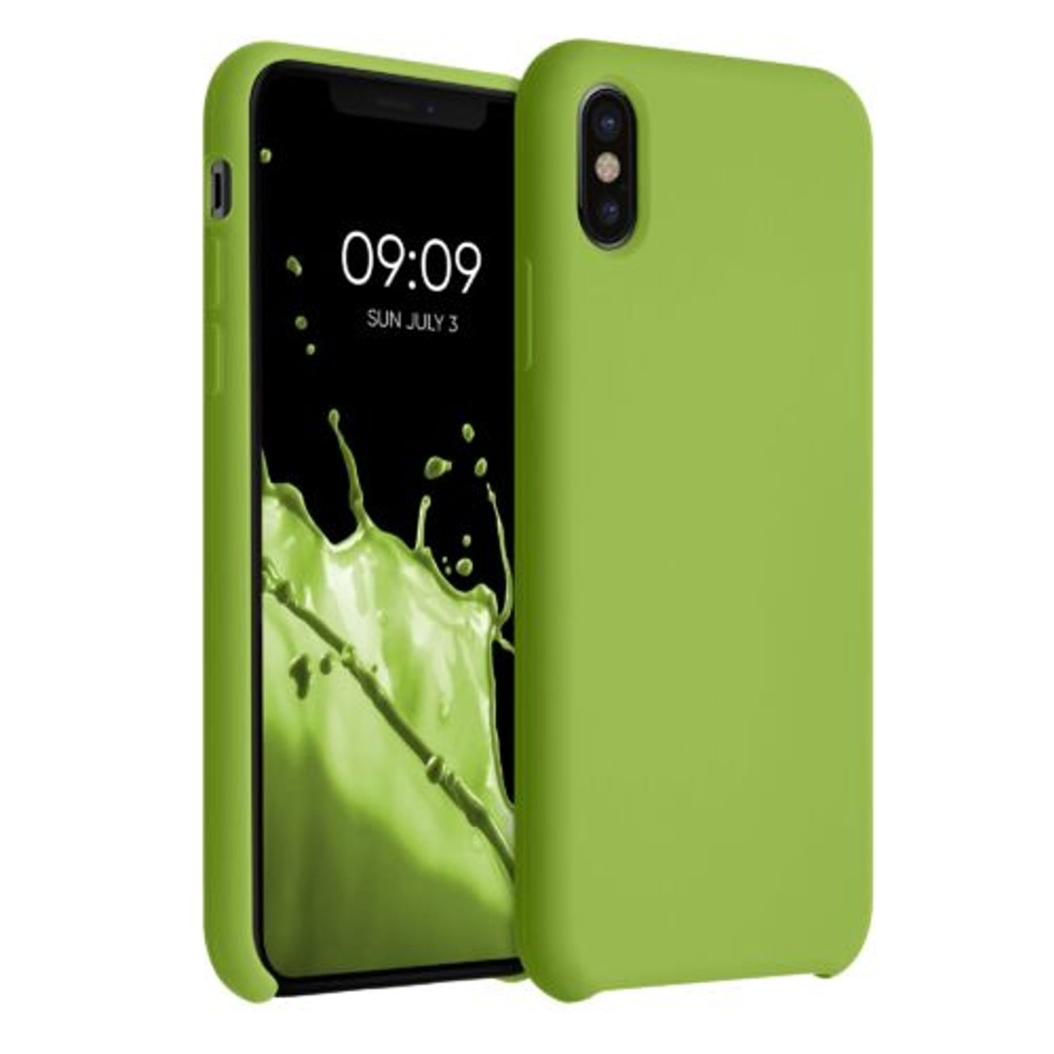 Husa pentru iPhone X/iPhone XS, Silicon, Verde, 42495.220 fotografia produsului