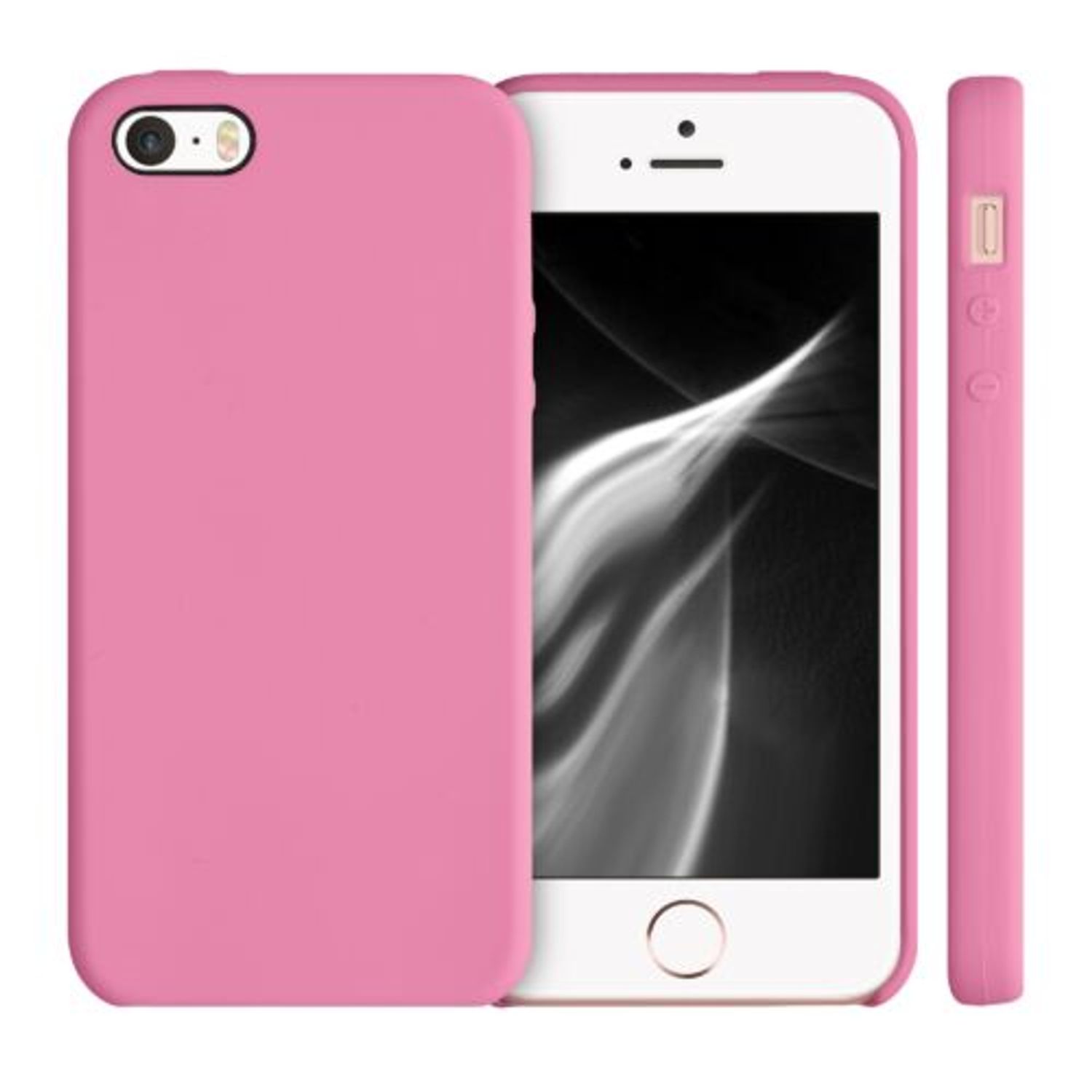 Husa pentru Apple iPhone 5/iPhone 5s/iPhone SE, Silicon, Roz, 42766.212 fotografia produsului View 2 L