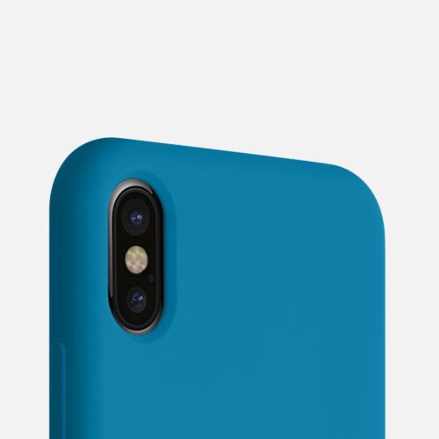 Husa pentru iPhone X/iPhone XS, Silicon, Albastru, 42495.224 fotografia produsului View 8 L