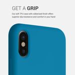 Husa pentru iPhone X/iPhone XS, Silicon, Albastru, 42495.224 fotografia produsului View 4 S