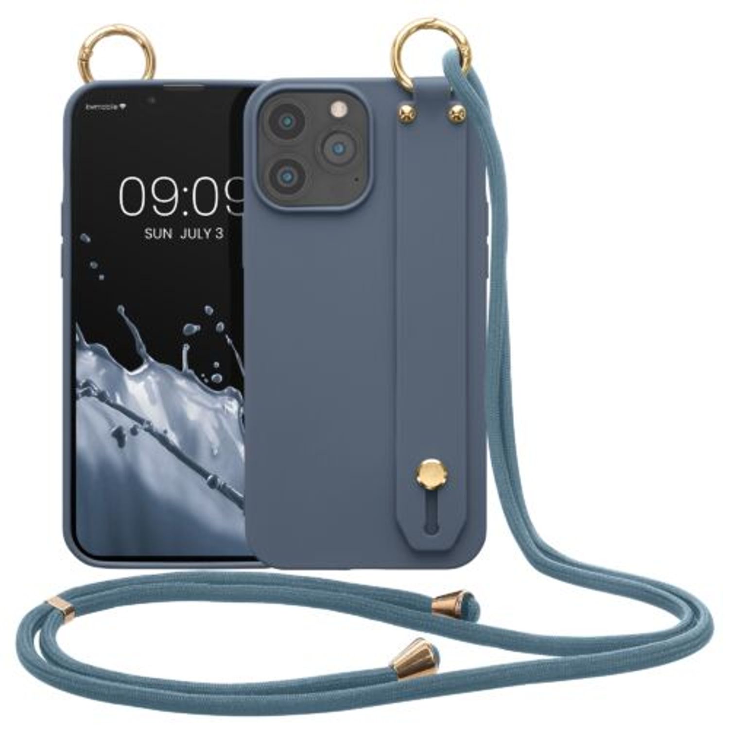 Husa Kwmobile pentru Apple iPhone 13 Pro Max, Silicon, Albastru, 56427.202 fotografia produsului