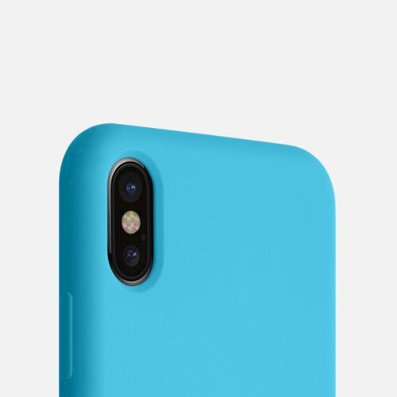 Husa pentru iPhone X/iPhone XS, Silicon, Albastru, 42495.223 fotografia produsului View 8 L