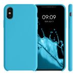 Husa pentru iPhone X/iPhone XS, Silicon, Albastru, 42495.223 fotografia produsului View 2 S