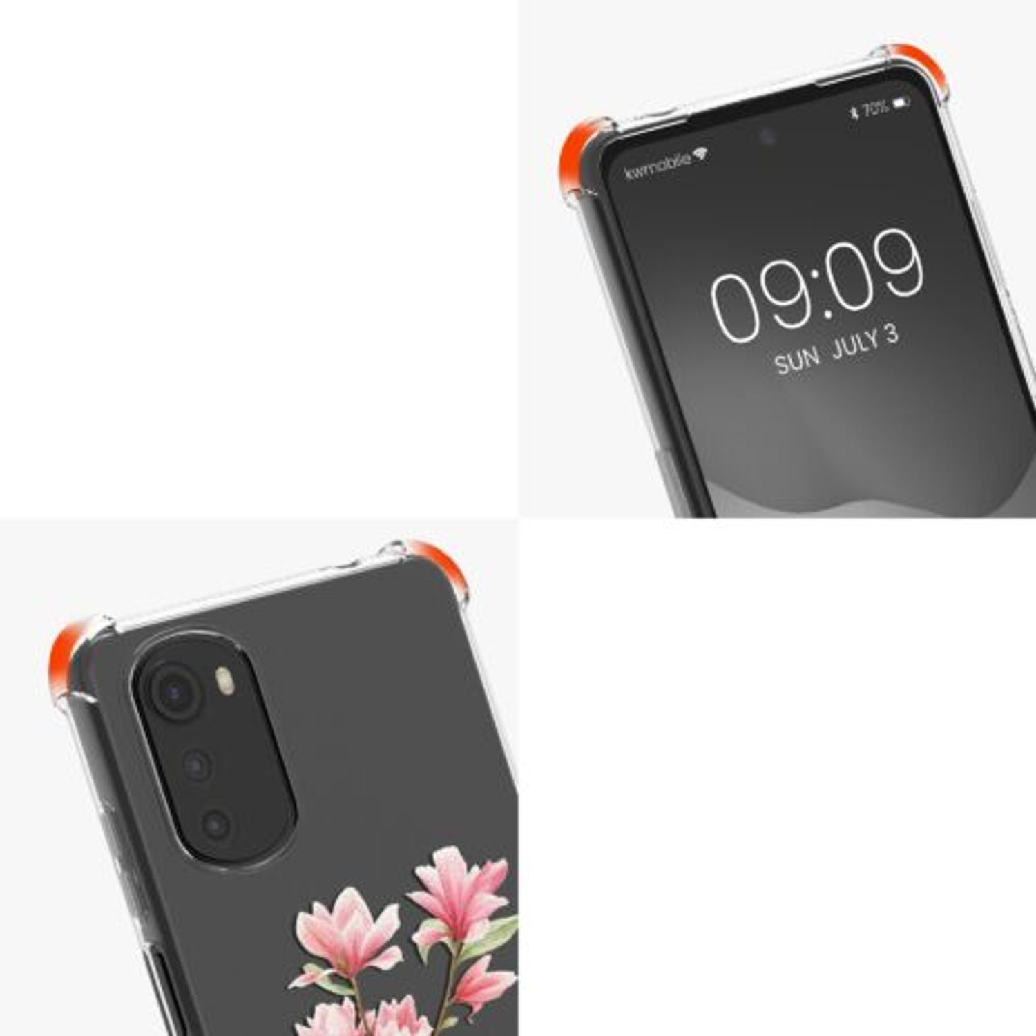 Husa Kwmobile pentru Motorola Moto E32/Moto E32s, Silicon, Multicolor, 58822.02 fotografia produsului View 8 L