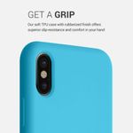 Husa pentru iPhone X/iPhone XS, Silicon, Albastru, 42495.223 fotografia produsului View 4 S