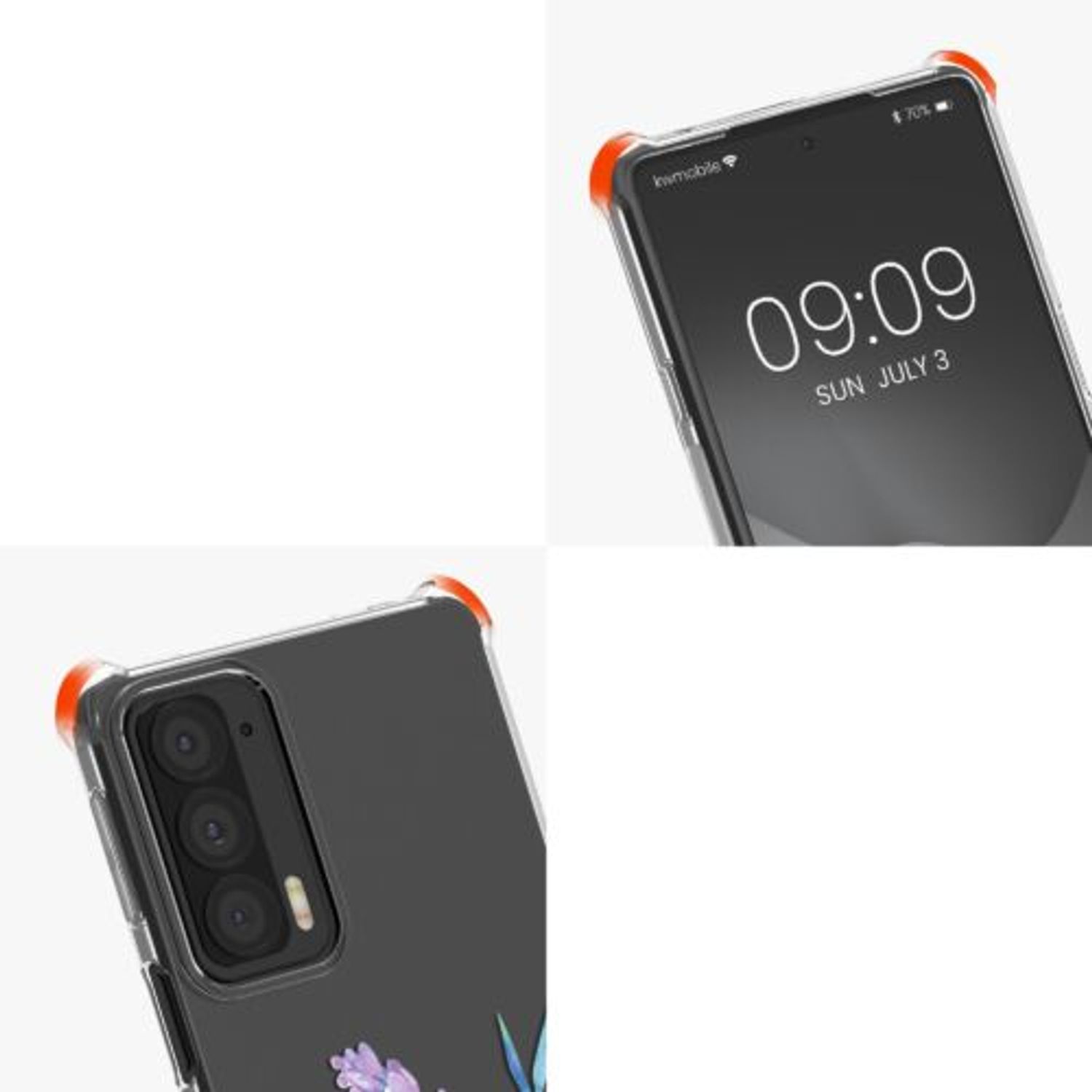 Husa Kwmobile pentru Motorola Edge 20, Silicon, Multicolor, 58817.01 fotografia produsului View 8 L