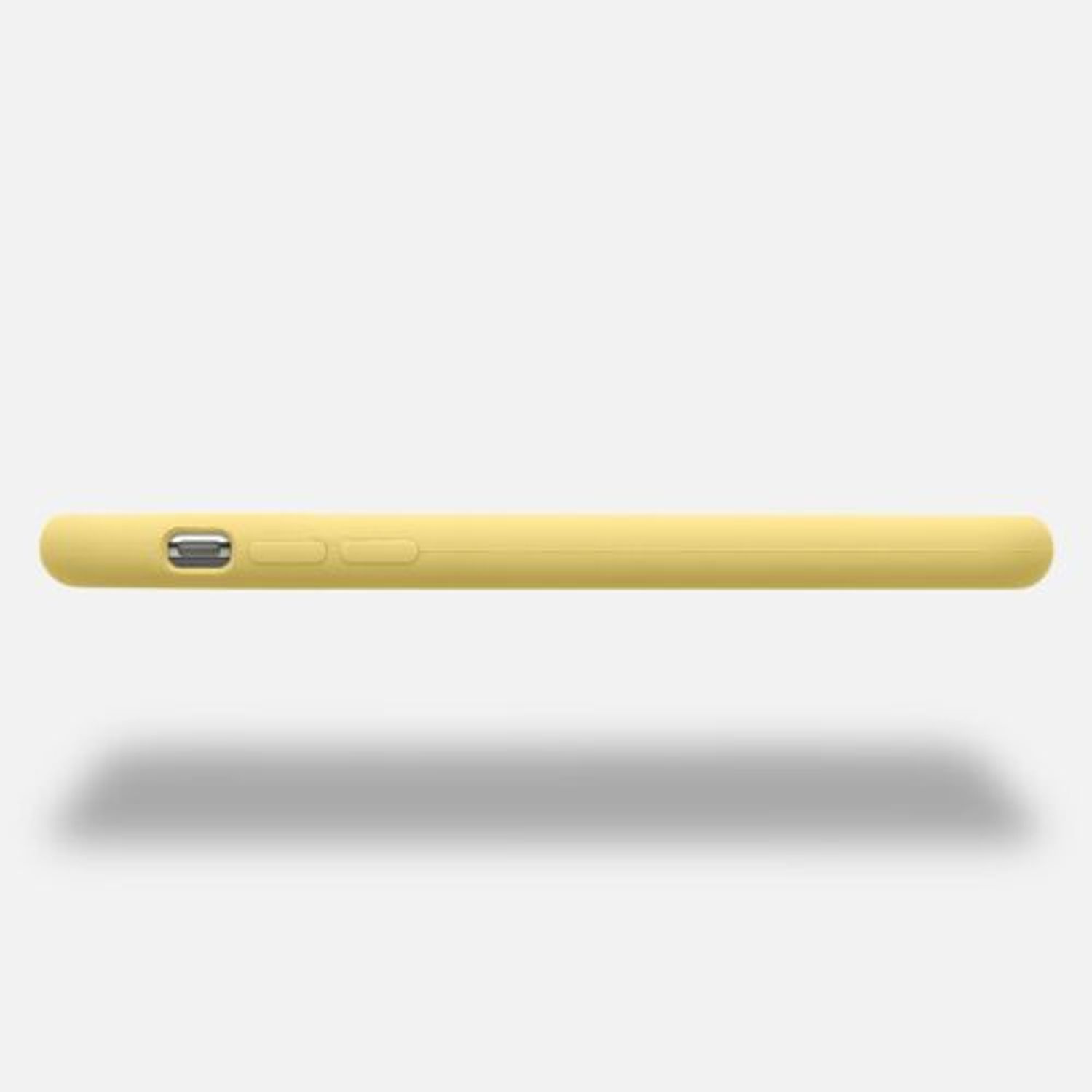 Husa pentru iPhone X/iPhone XS, Silicon, Galben, 42495.216 fotografia produsului View 5 L