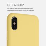 Husa pentru iPhone X/iPhone XS, Silicon, Galben, 42495.216 fotografia produsului View 4 S
